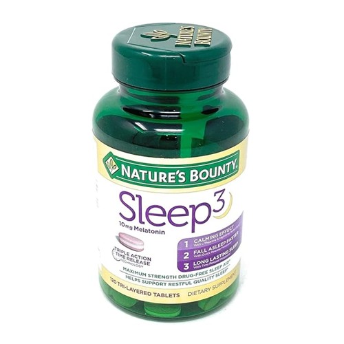 Nature's Bounty Sleep3 Tri-Layer Melatonin - 10 Mg | 120 Tablets